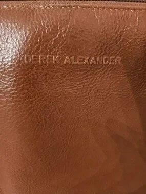 Derek Alexander | Bags | Derek Alexander Brown Leather Satchel With Top ...